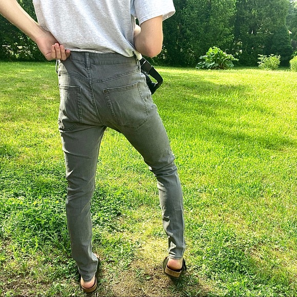Men’s HM Super Skinny Denim Jeans in Grey - Picture 3 of 3